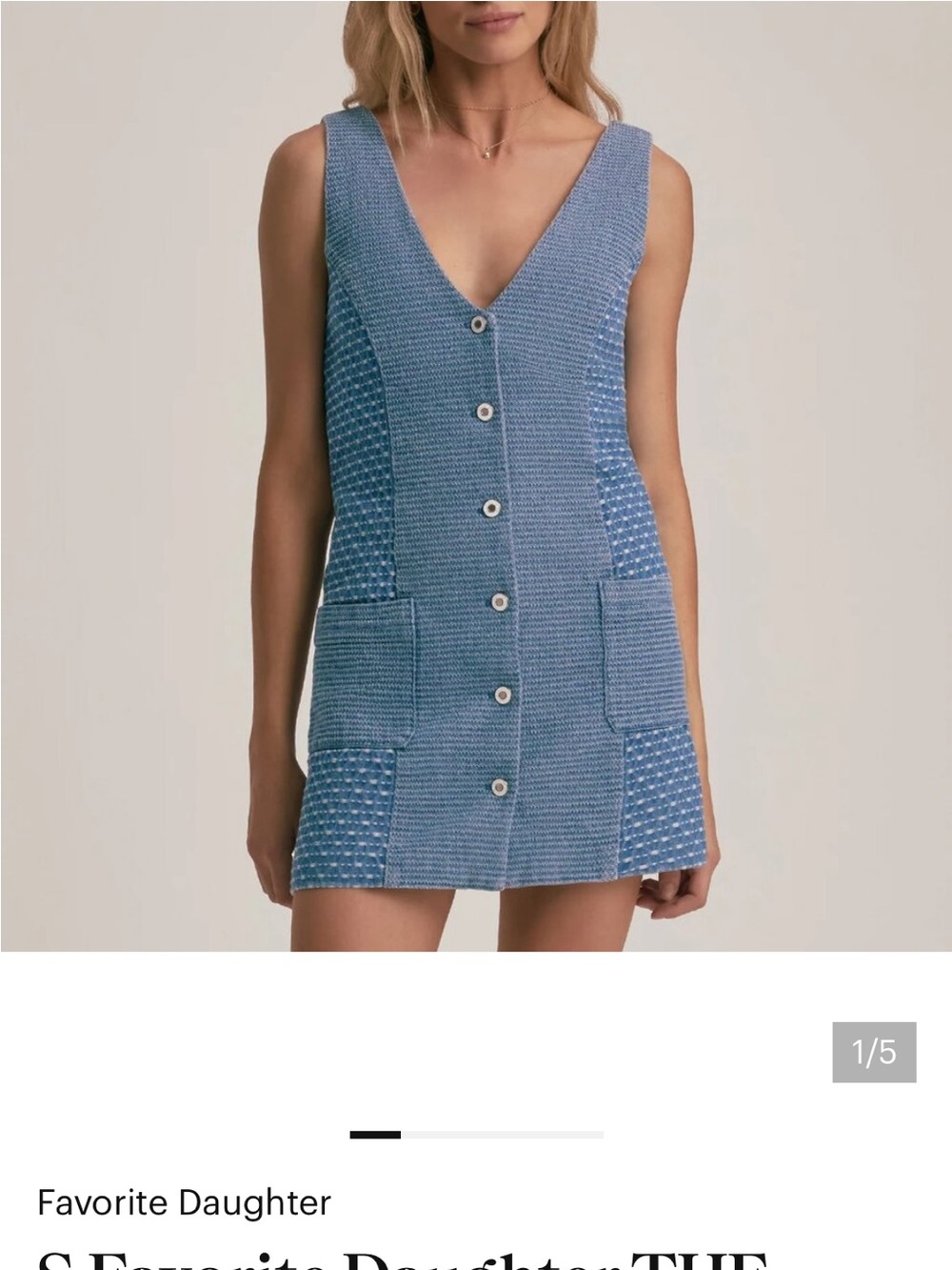 NWT. Favorite Daughter Arlo Vest Dress